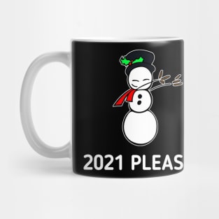 2021 Please - Dabbing Snowman Mug